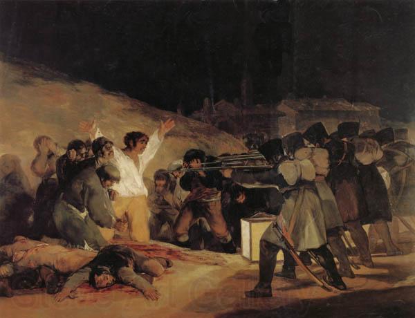 Francisco de goya y Lucientes The Executios of May3,1808,1804 Spain oil painting art